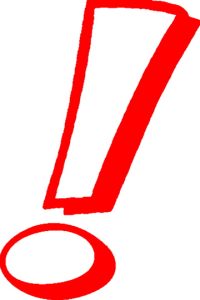 Exclamation rouge